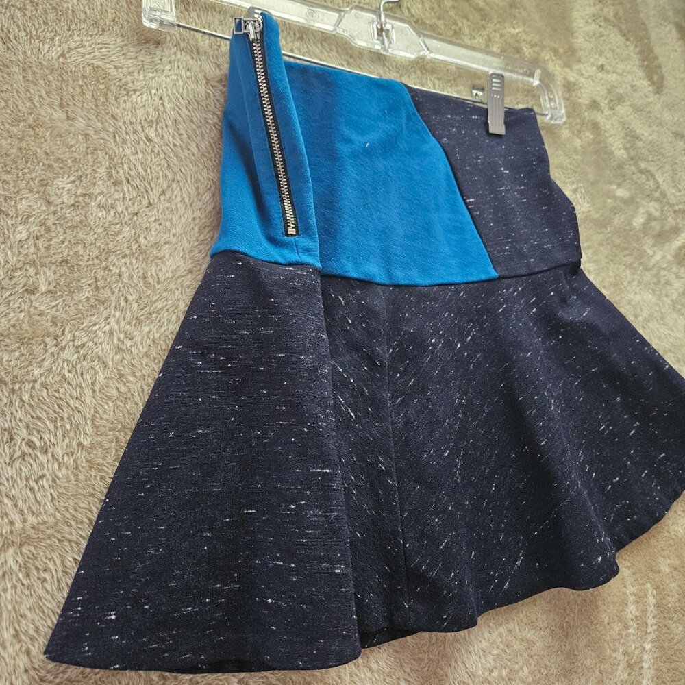 wilfred Skirt Fabric made in Italy Side Zipper Women's Size 2 Colour-blocked - Picture 6 of 6